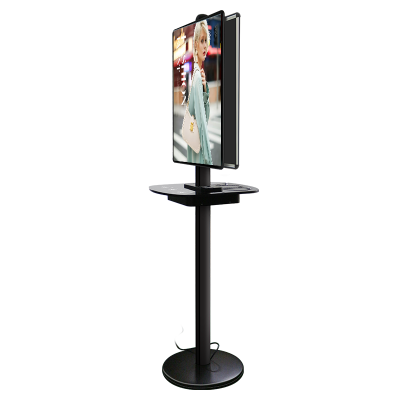 Snap frame Double poster frame with wire and wireless Charging Station