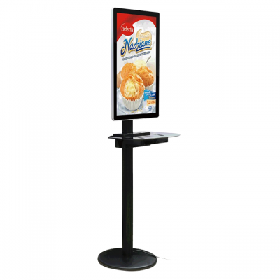 Wired&wireless mobile phone  charging station with 32inch lcd